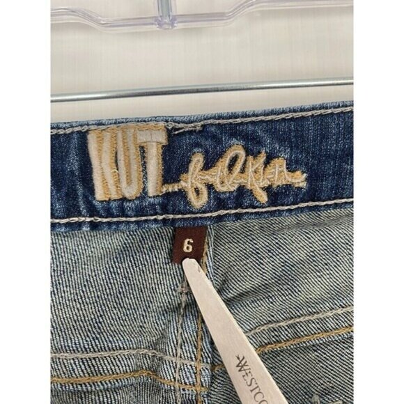 KUT FROM THE KLOTH Jeans Felicia Baby Bootcut Size 6 Blue Stretch Womens - Picture 13 of 16